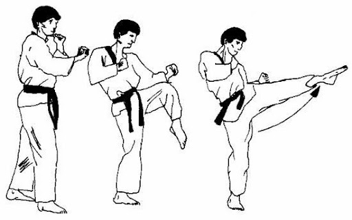 geste de taekwondo Mouad Tijani