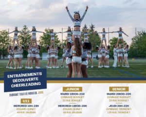 entrainements découverte cheerleading lyon